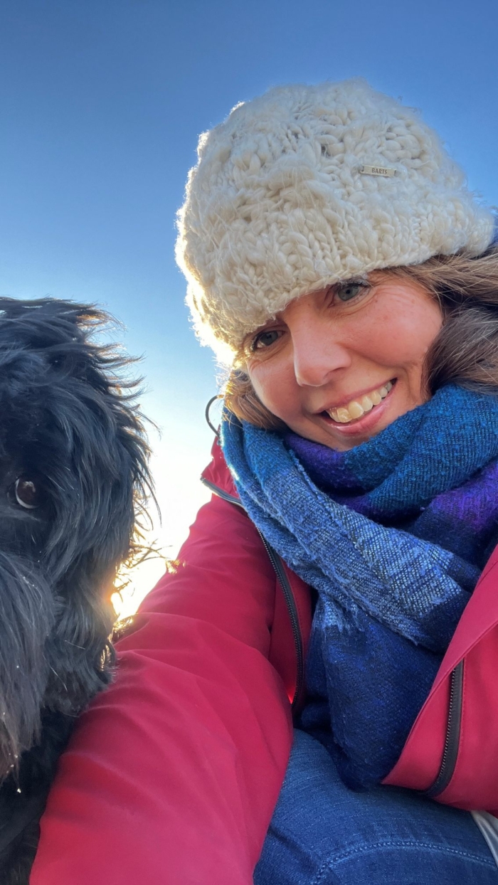 Mariska met hond Noor